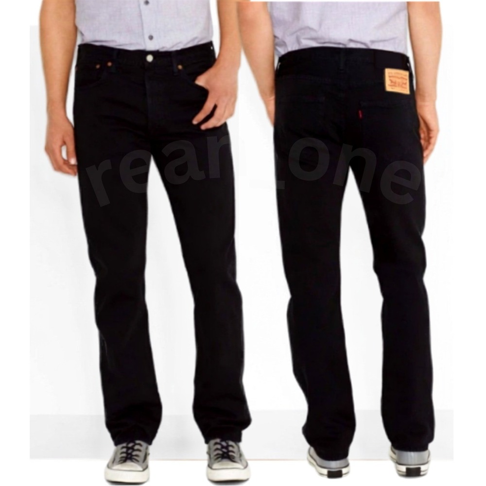 Levi Strauss & Co. Men's 501 Original Regular Fit Black Denim Jeans Size W38 L34